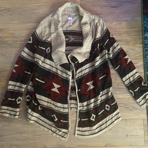 Burgundy Pattern Sweater